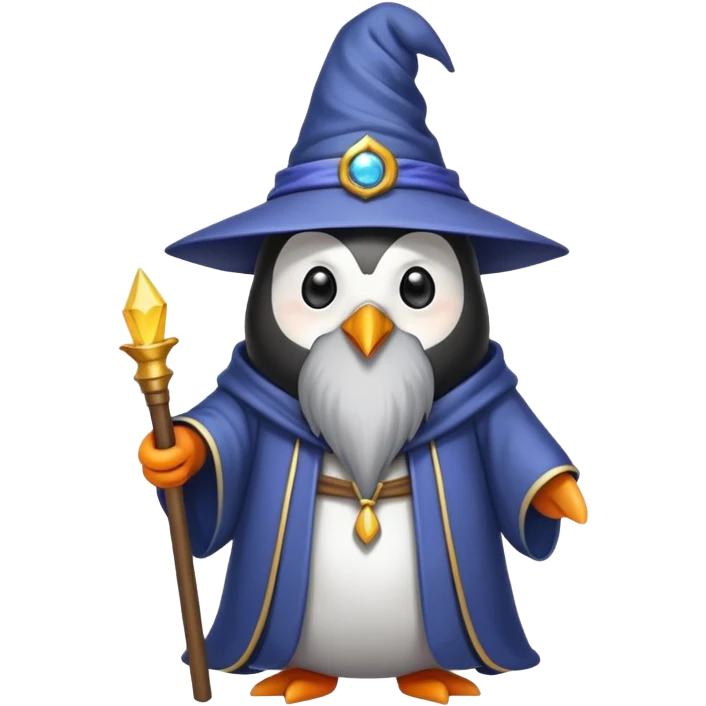 Penguin Wizard emoji