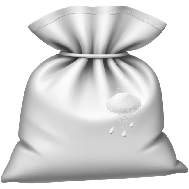 bag with white powder emoji