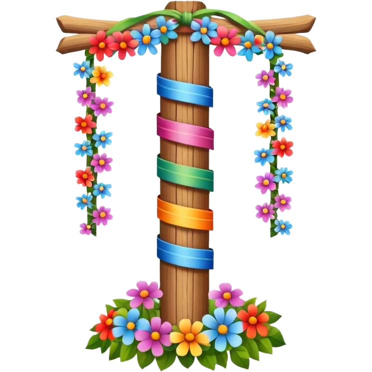 Midsummer pole emoji