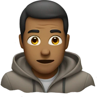 man hiding emoji