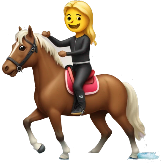 Horse riding a surfboard  emoji