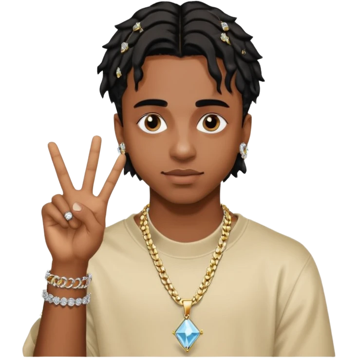 Playboi Carti YVL hand sign emoji