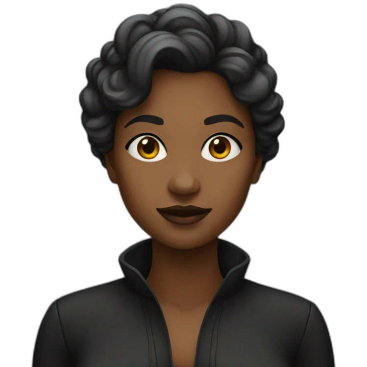 Femme noir emoji
