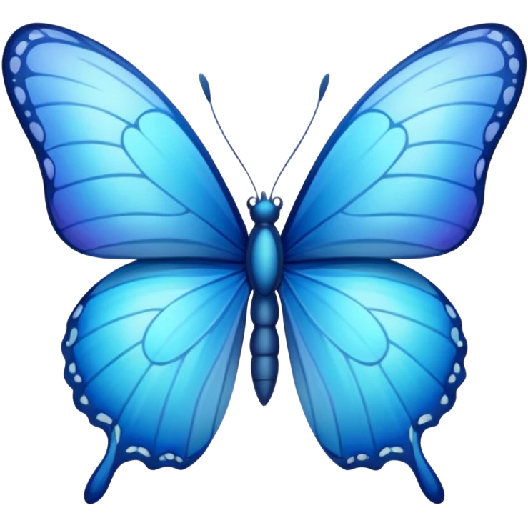 blue butterfly small emoji