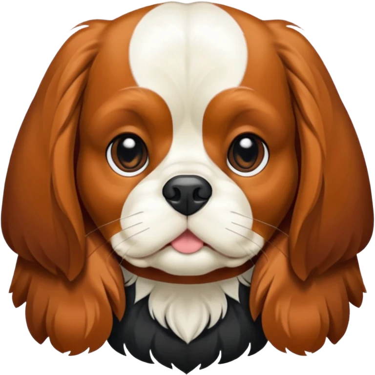 bana şaşkın suratlı yavru king charles köpek yüzü yarat emoji
