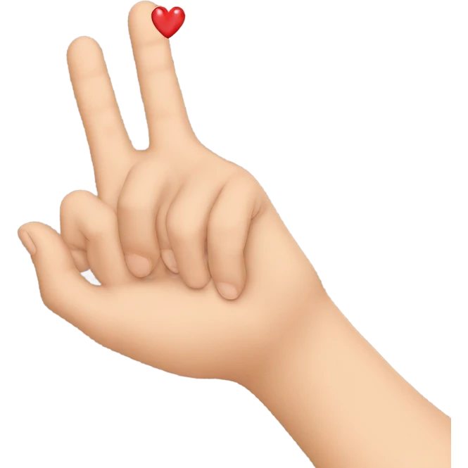Kissing hand emoji