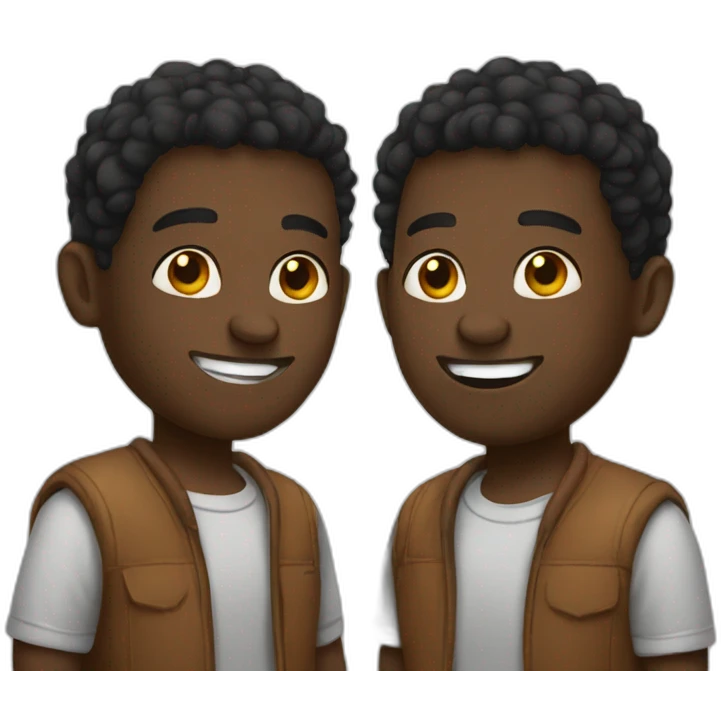 Two black brother emoji