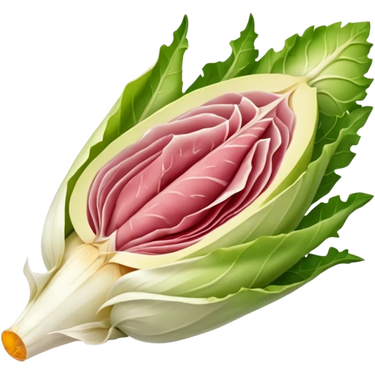 tranche de jambon enroulé autour d'une endive emoji