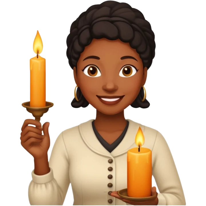 Candle Maker black woman emoji