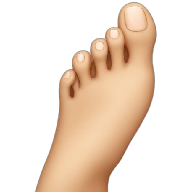 Toe pointing emoji