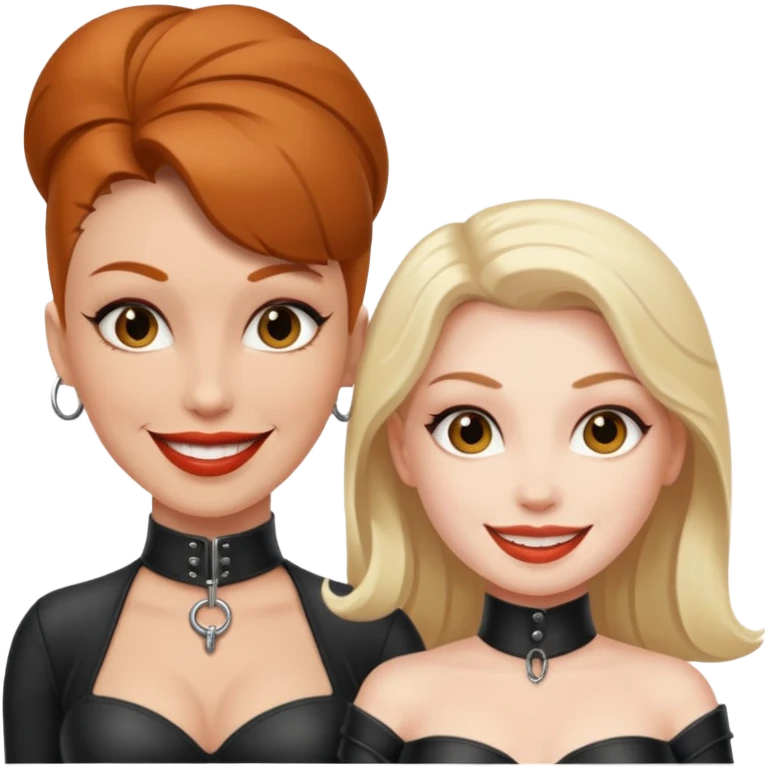 dominatrix. interracial couple emoji