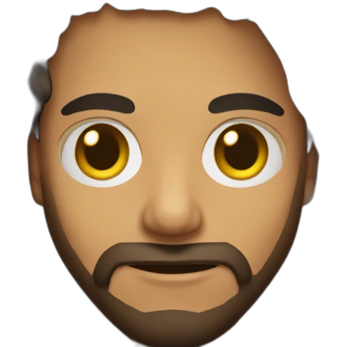 olive skin man with short beard hazel eyes and black hair wearing hoodie with cat on lap emoji