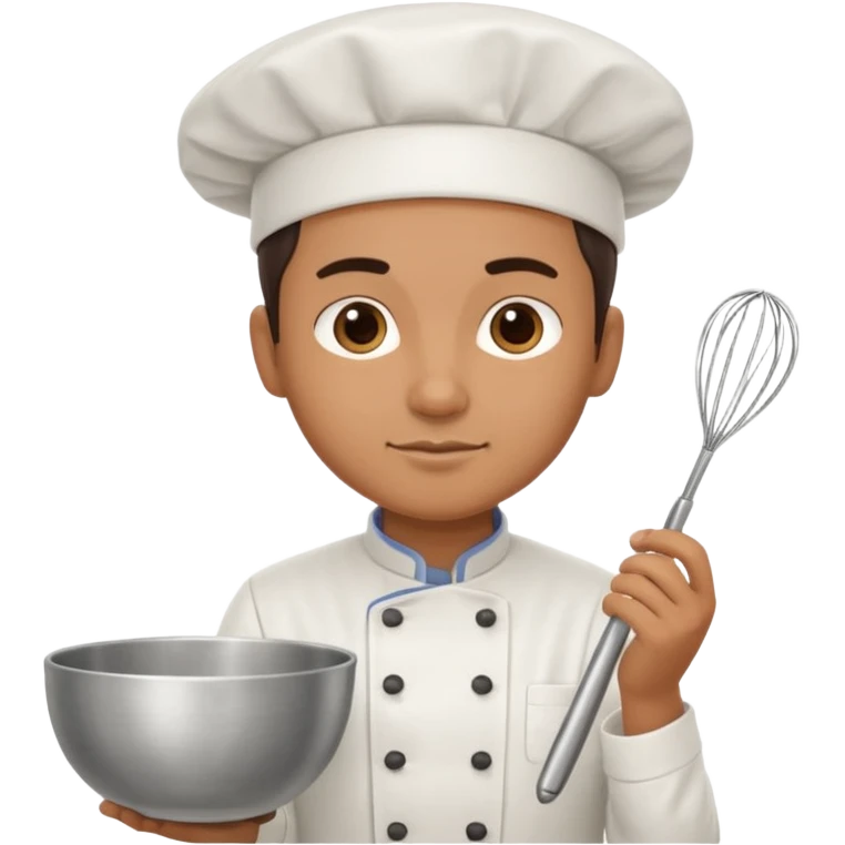 chef holding whisk and bowl emoji