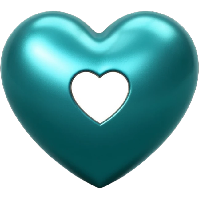 Teal heart with bank emoji