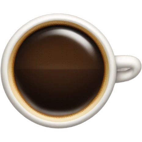 lungo black coffee emoji