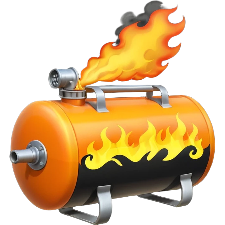 fuel tank on fire emoji