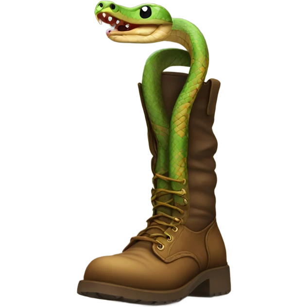 snake in a boot emoji