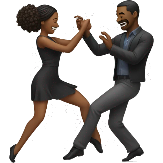 A couple are dancing  emoji