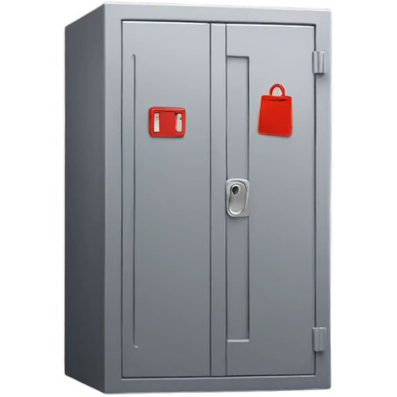 Red locker  emoji
