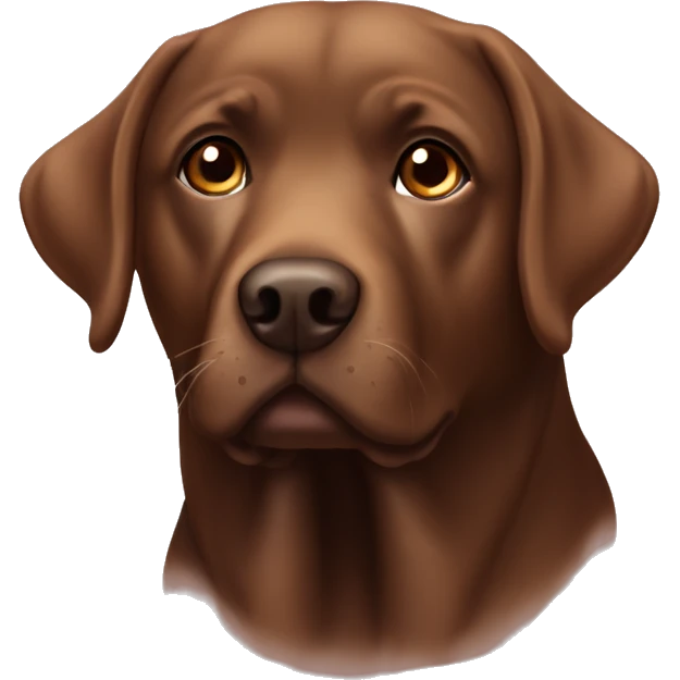 Chololade brown labrador little bit fat emoji