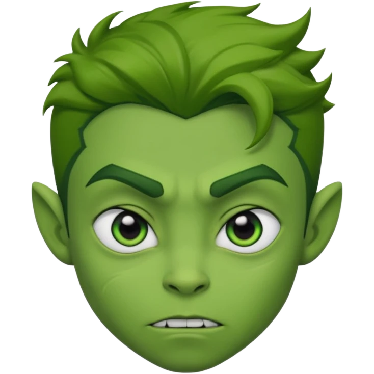 Beast boy (face only) emoji