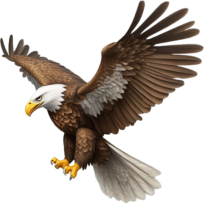 Soaring eagle emoji