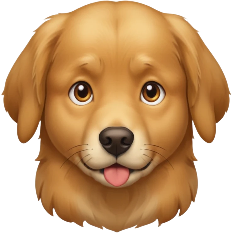I want an emoji of a goldenretriever who is scared emoji