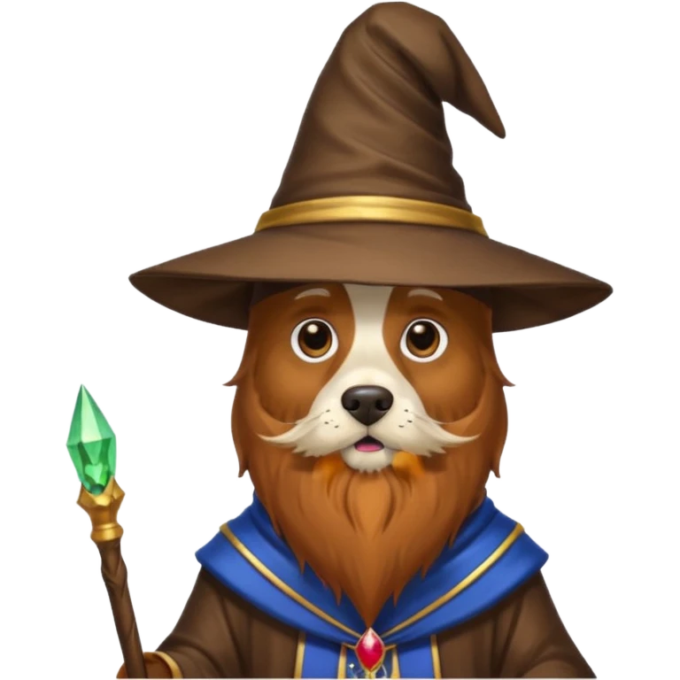 Dog wizard emoji
