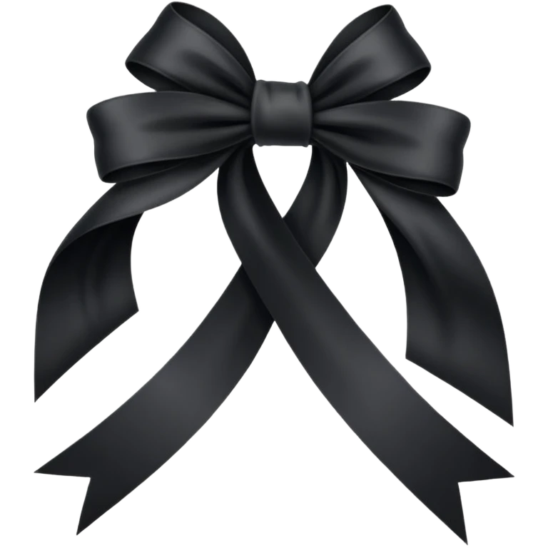 Lazo negro de luto emoji