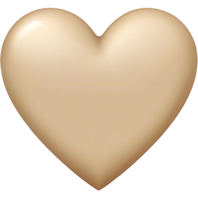 beiges herz emoji