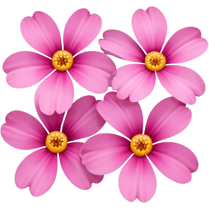Pink flowers emoji