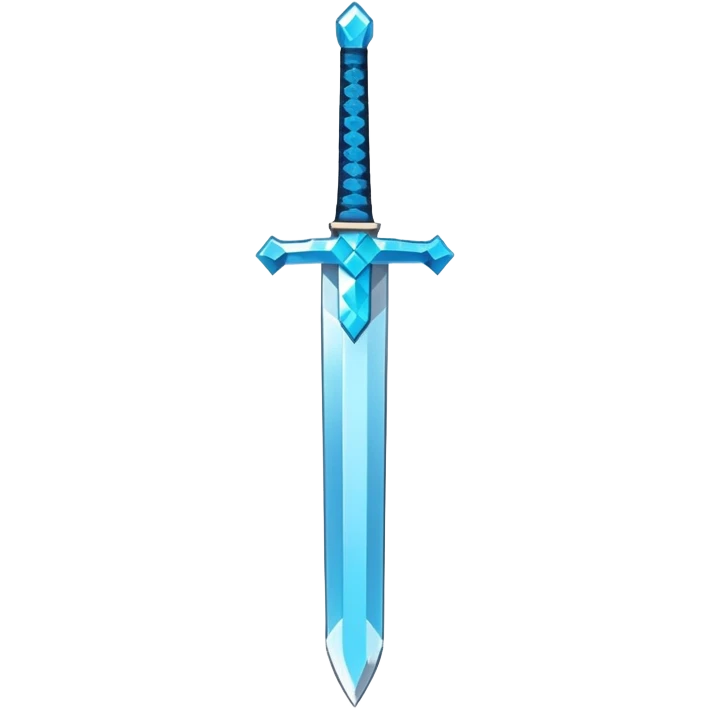 Minecraft diamond sword emoji