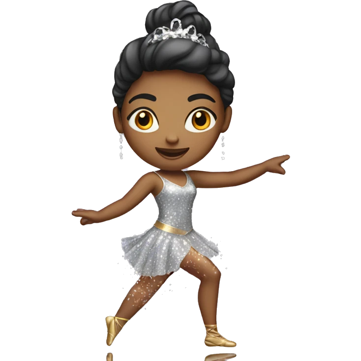 girl dancer with sparkling dress emoji