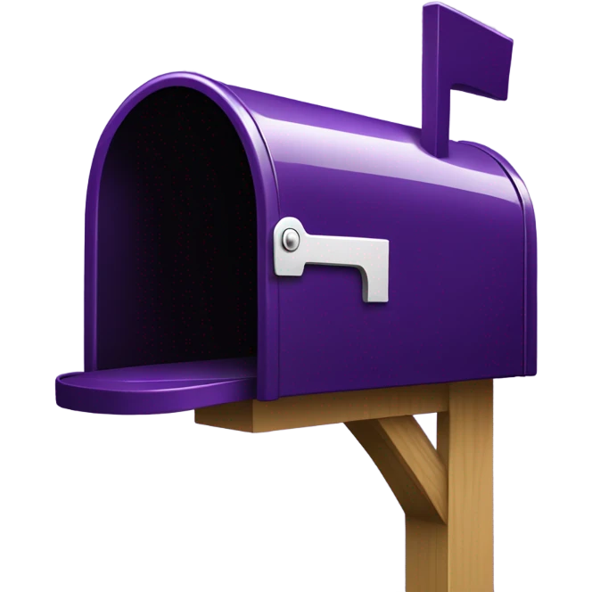 Dark Purple Mailbox emoji