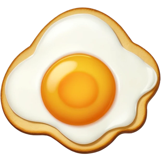 fried egg white only emoji