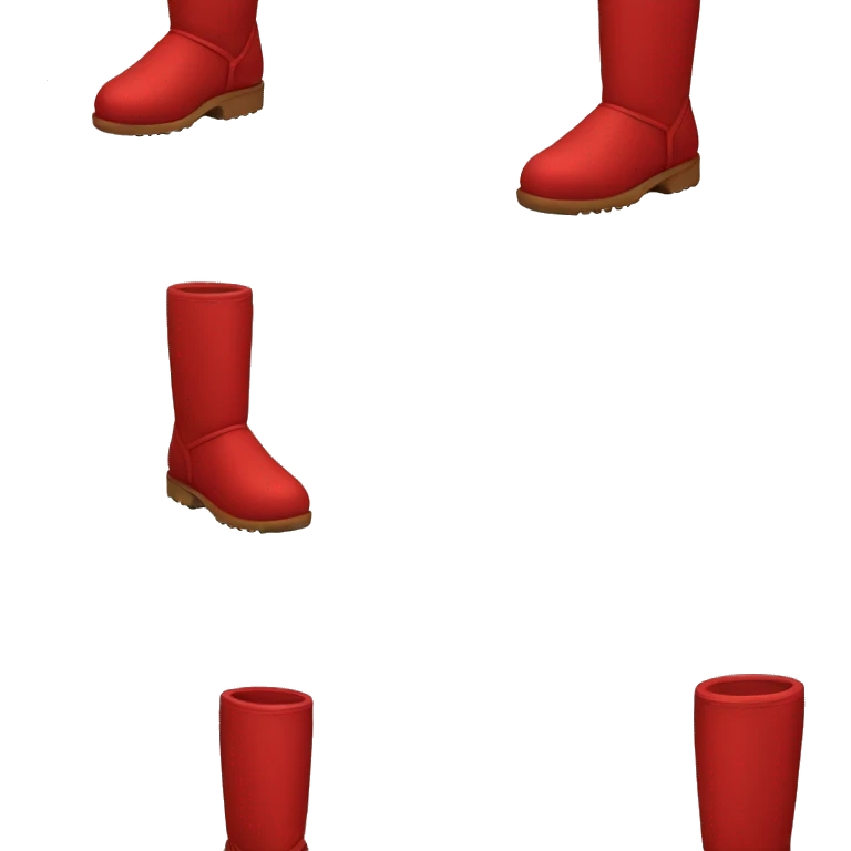 Red Ugg boots emoji