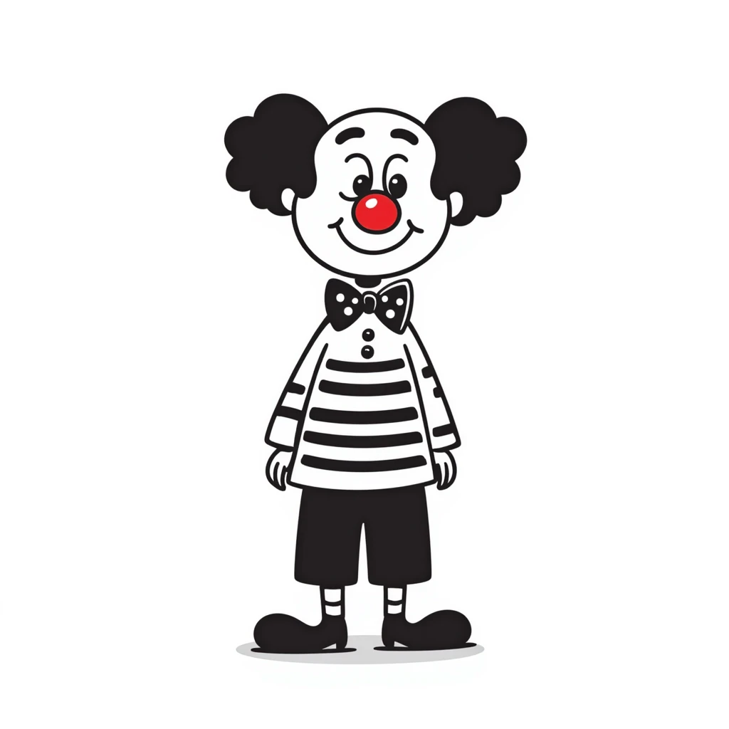 bright clown with red nose emoji