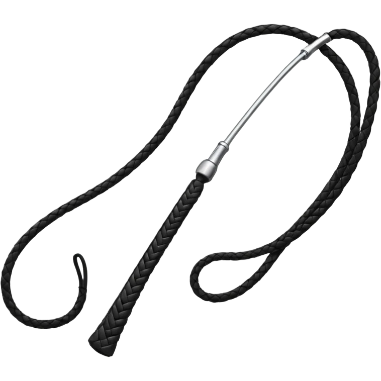black whip simple style emoji