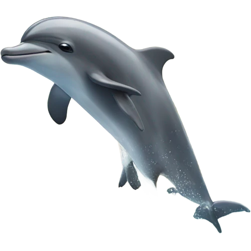 Dolphin doing a backflip emoji