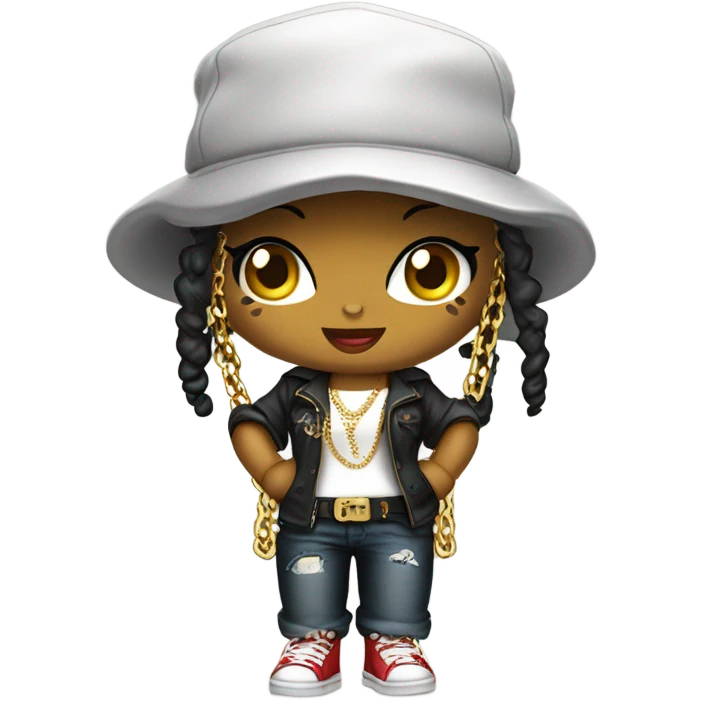 Hello kitty gangster emoji