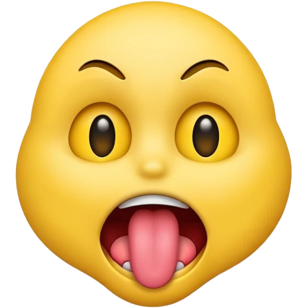 Emoji sticking out tongue scary emoji