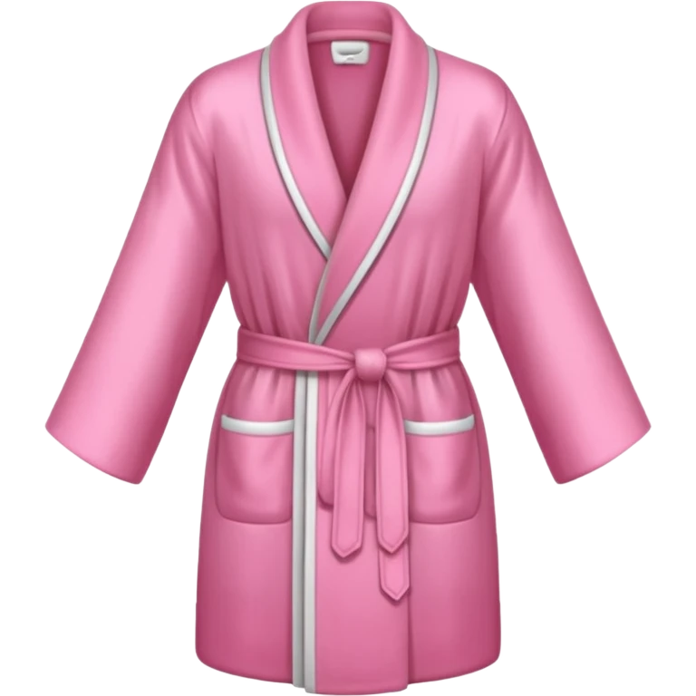 A pink robe de chambre emoji
