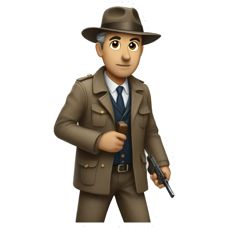 Detective following the trail  emoji