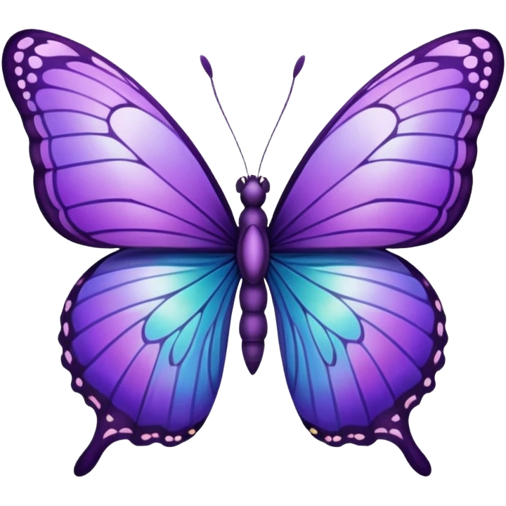 Purple butterfly emoji