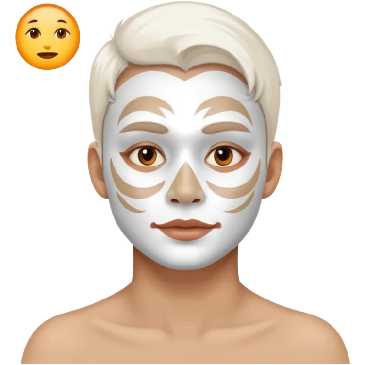Person with white stuff on there face emoji