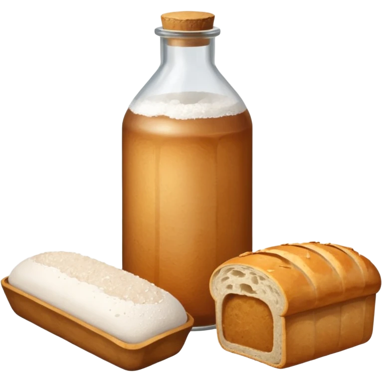  one simple a bottle of salt and a loaf of bread emoji