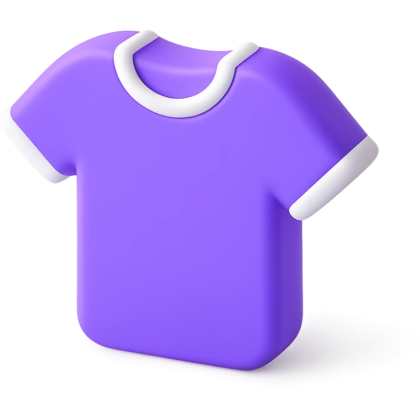 T-shirt, front view emoji