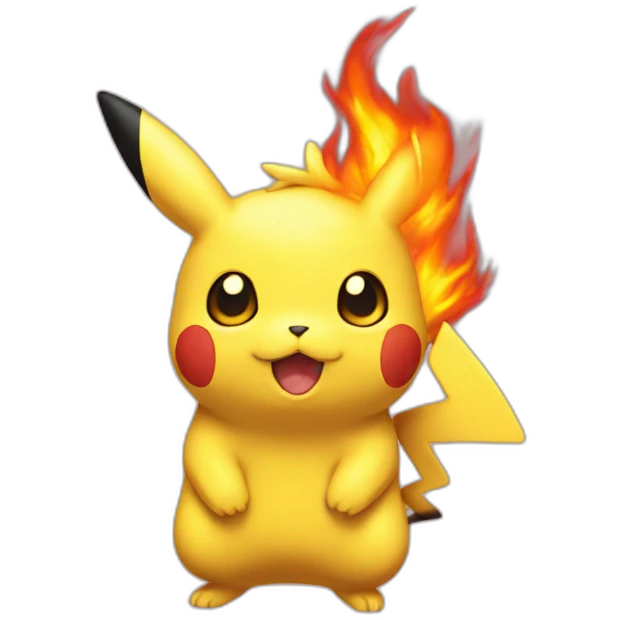 Pikatuchu flame  emoji