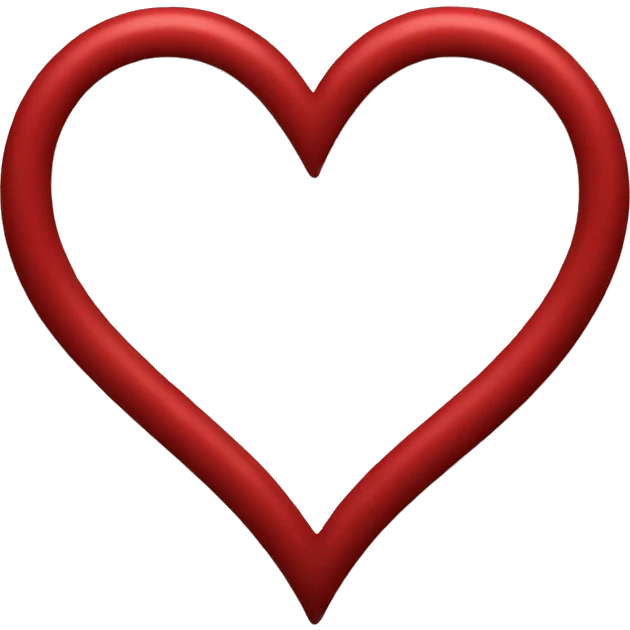 deep red heart emoji emoji