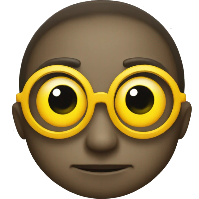 A yellow circle side eyeing  emoji